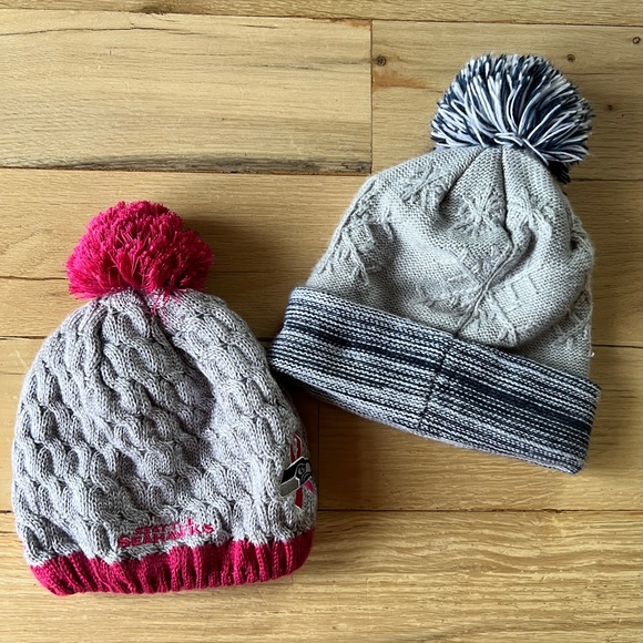 NFL Seattle Seahawks Football Women’s Knit Beanie Lot of 2 Warm Hat for Gameday - Picture 3 of 3